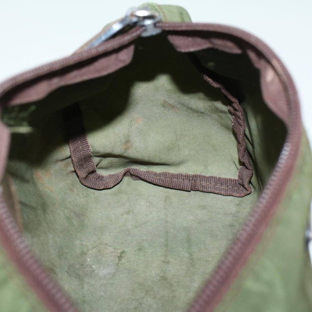 PRADA Pouch Nylon Green Auth yb246 - Picture 14 of 16